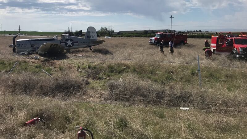 An airplane came to rest Tuesday morning at the end of the runway Jerome County Airport. Image...