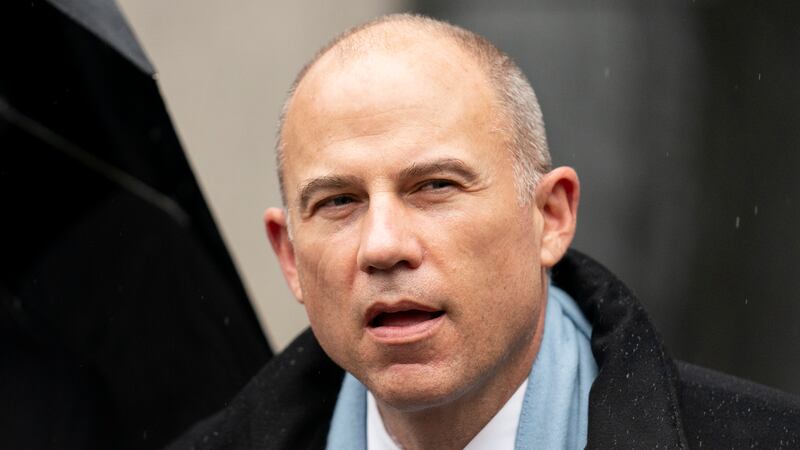 FILE - Michael Avenatti speaks to members of the media after leaving federal court on Feb. 4,...